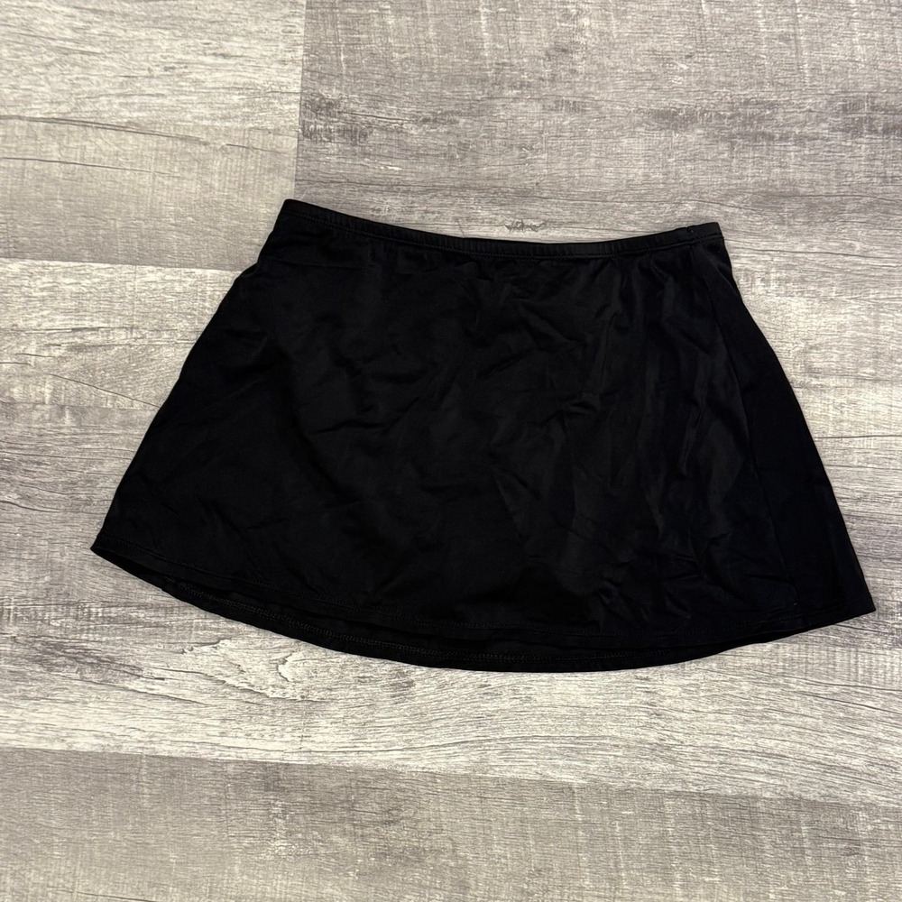 24th & Ocean Swim Skirt Women's Small Black Bikini Coverup Swimwear Beach Modest